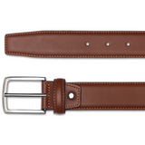 Tobacco - Silver buckle - Calfskin