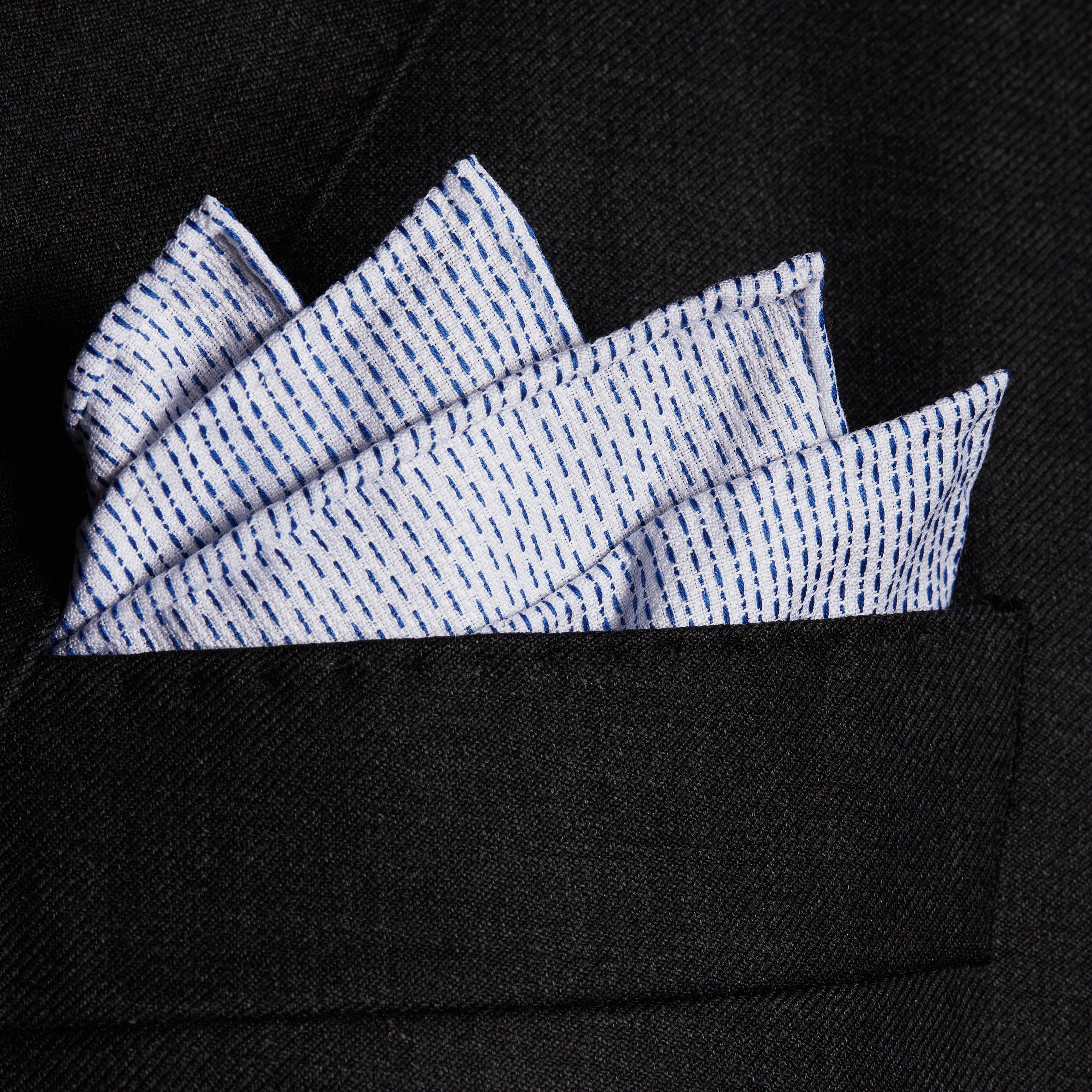 Blanc & Bleu - Tirets - Coton