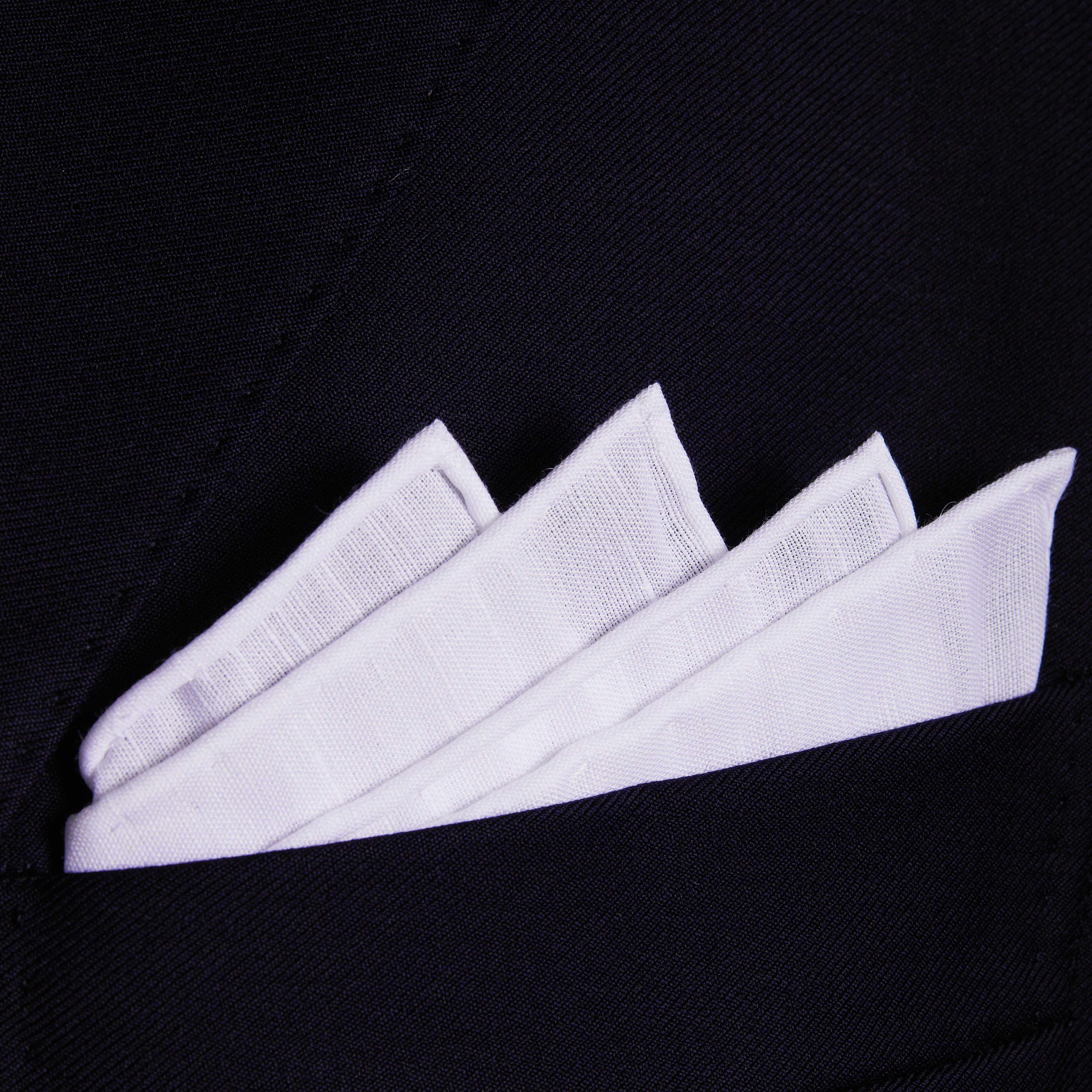 White - Pocket Square