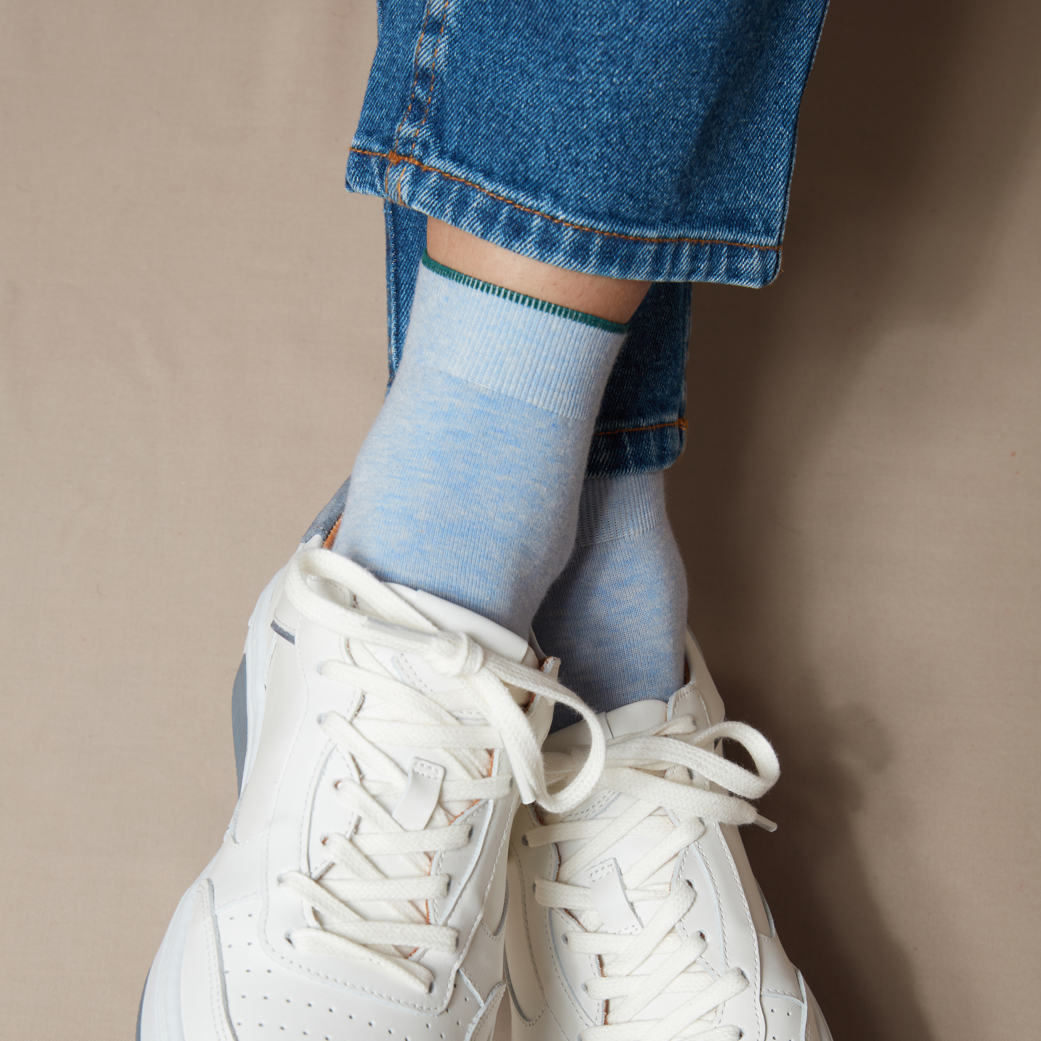 Bleu ciel - Coton Supersoft - Cheville
