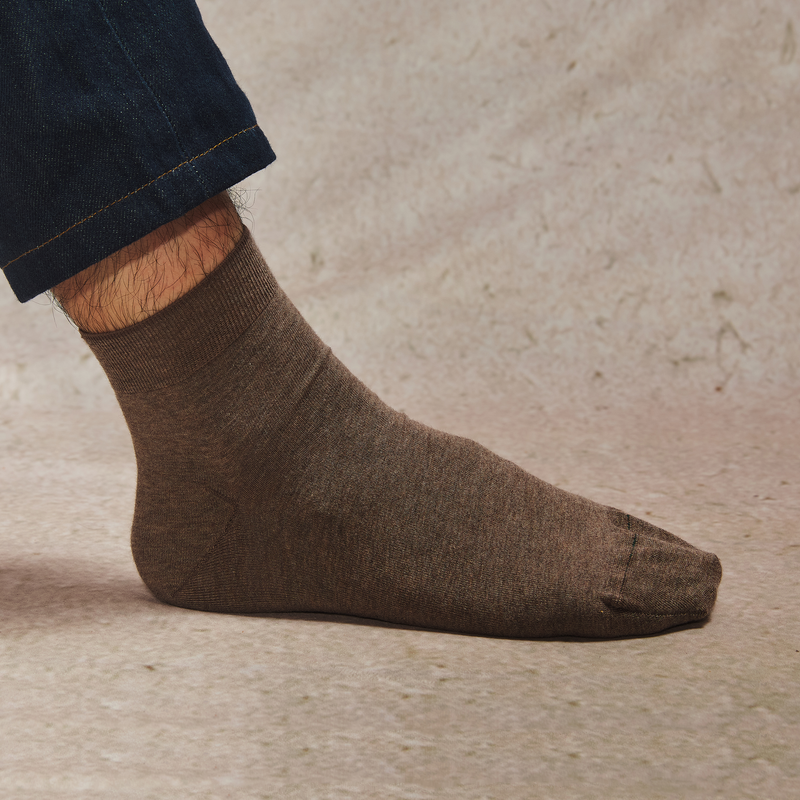 Taupe - Cotton Supersoft - Ankle