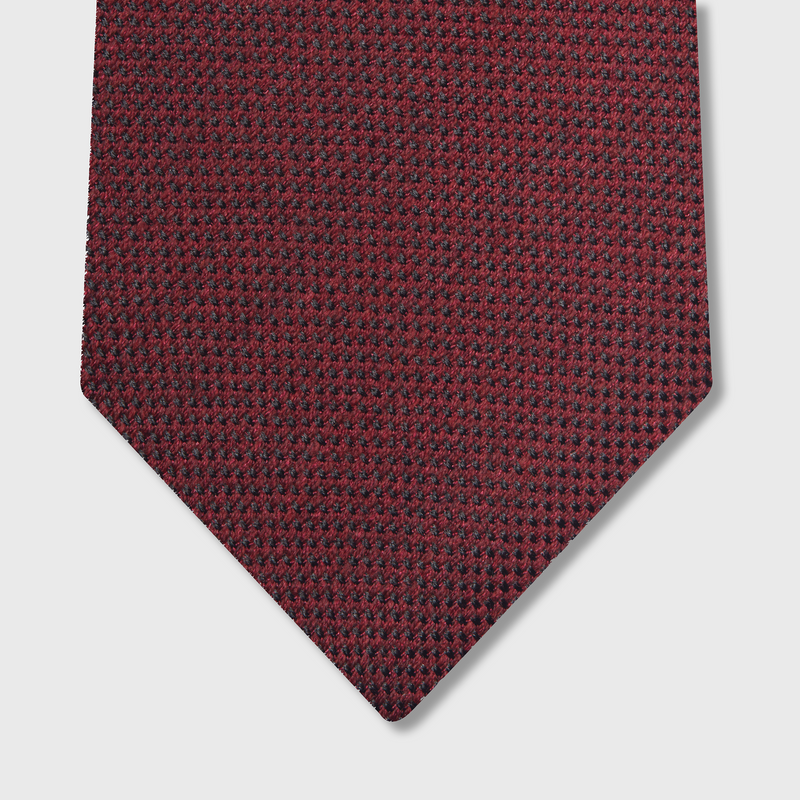 Burgunderfarbene Krawatte – Wolle