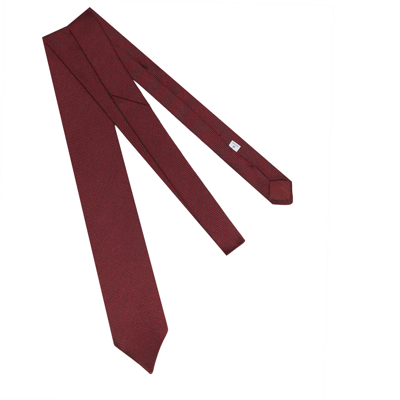 Burgunderfarbene Krawatte – Wolle