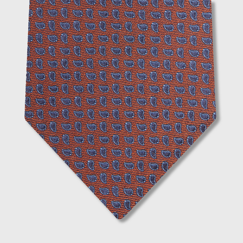Red &amp; blue cashmere tie - Silk