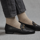 Beige - Plaited - Wool