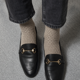 Beige - Plaited - Wool
