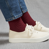 Burgundy - Plaited - Wool