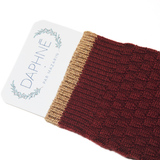 Burgundy - Plaited - Wool