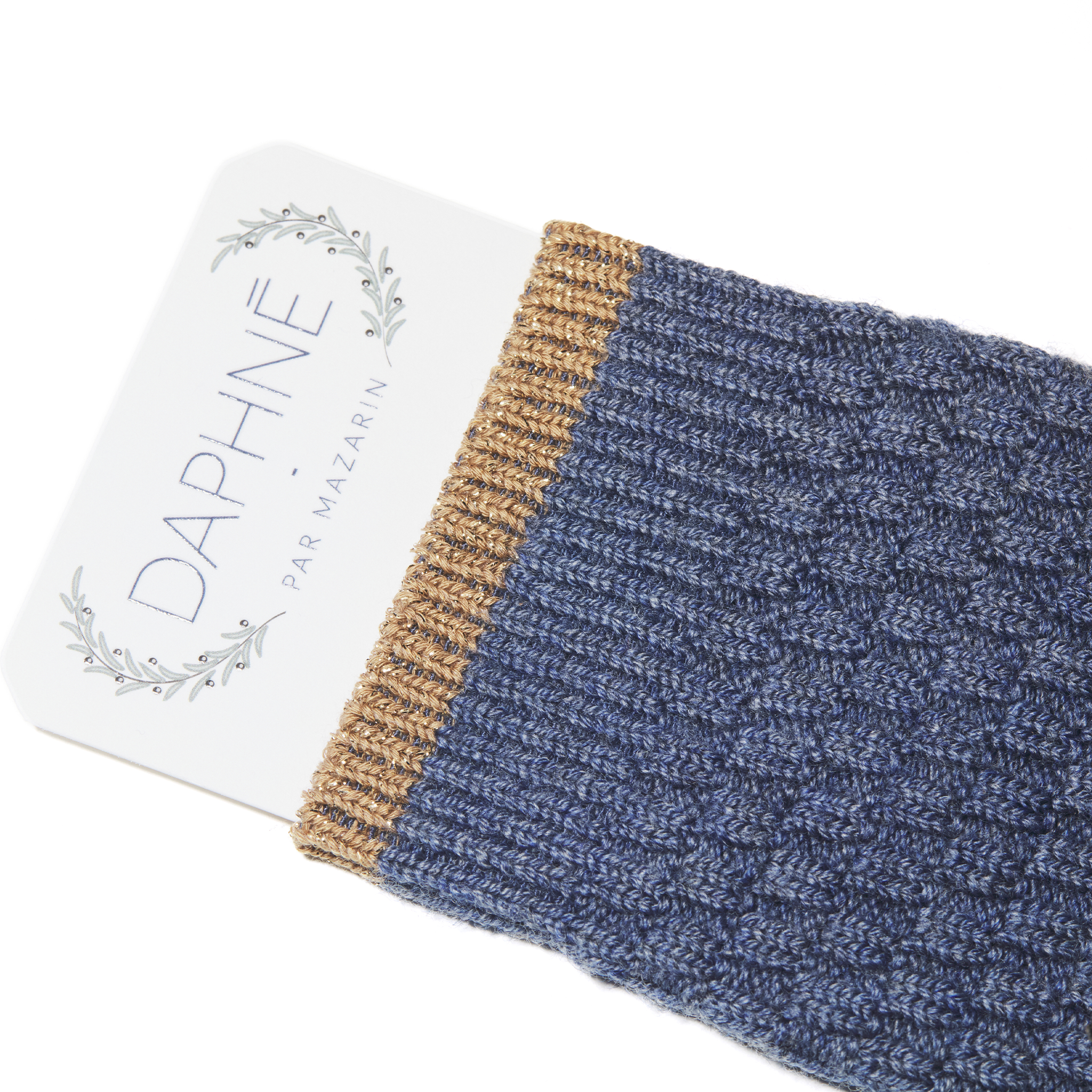 Blau denim - Geflochtene Wolle