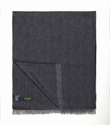 Bufanda Espiga 100% Cachemira - Antracita y Gris