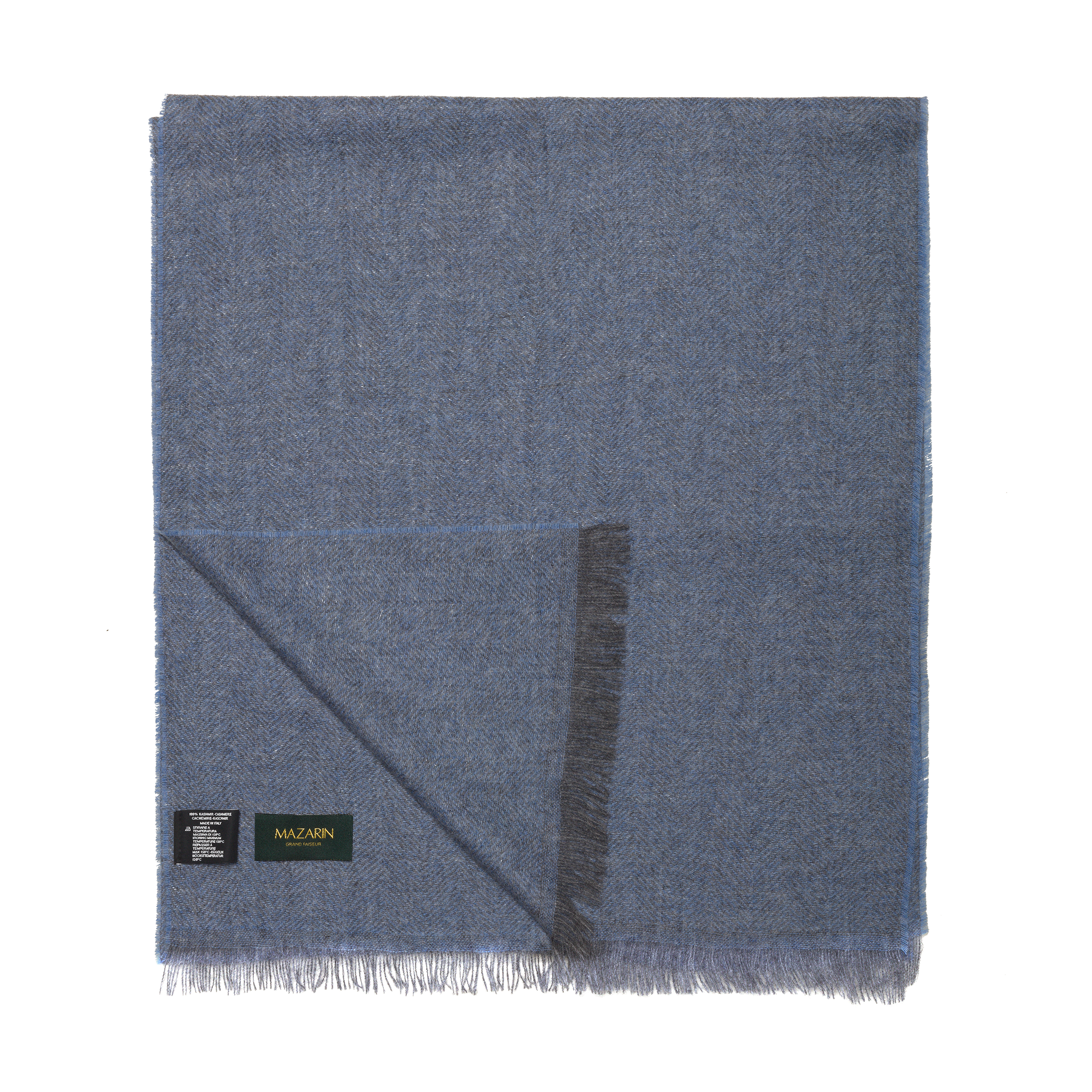 echarpe chevrons-ciel-gris