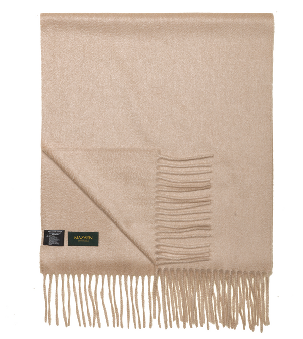 Écharpe 100% Cachemire - Beige clair