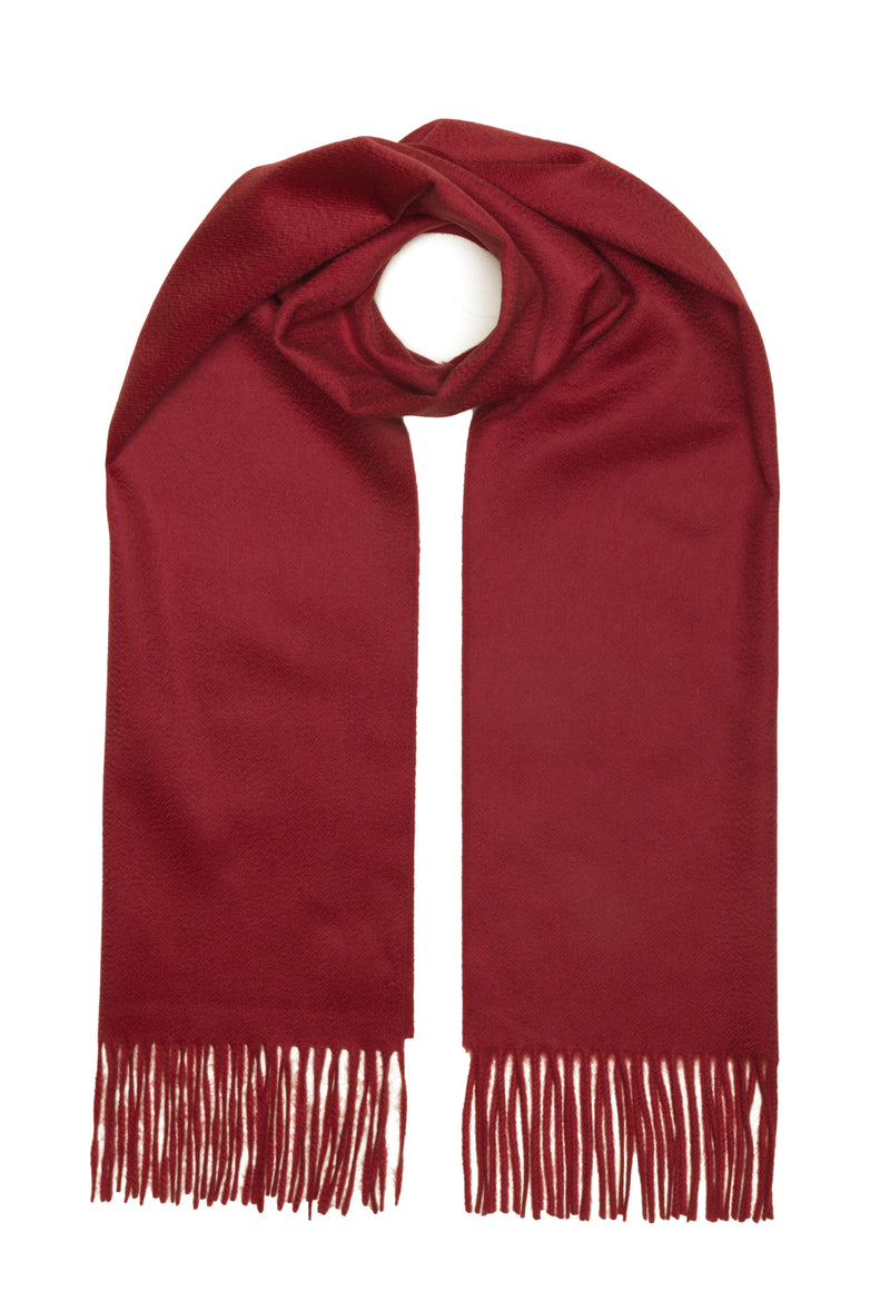 Schal aus 100 % Kaschmir – Himbeere