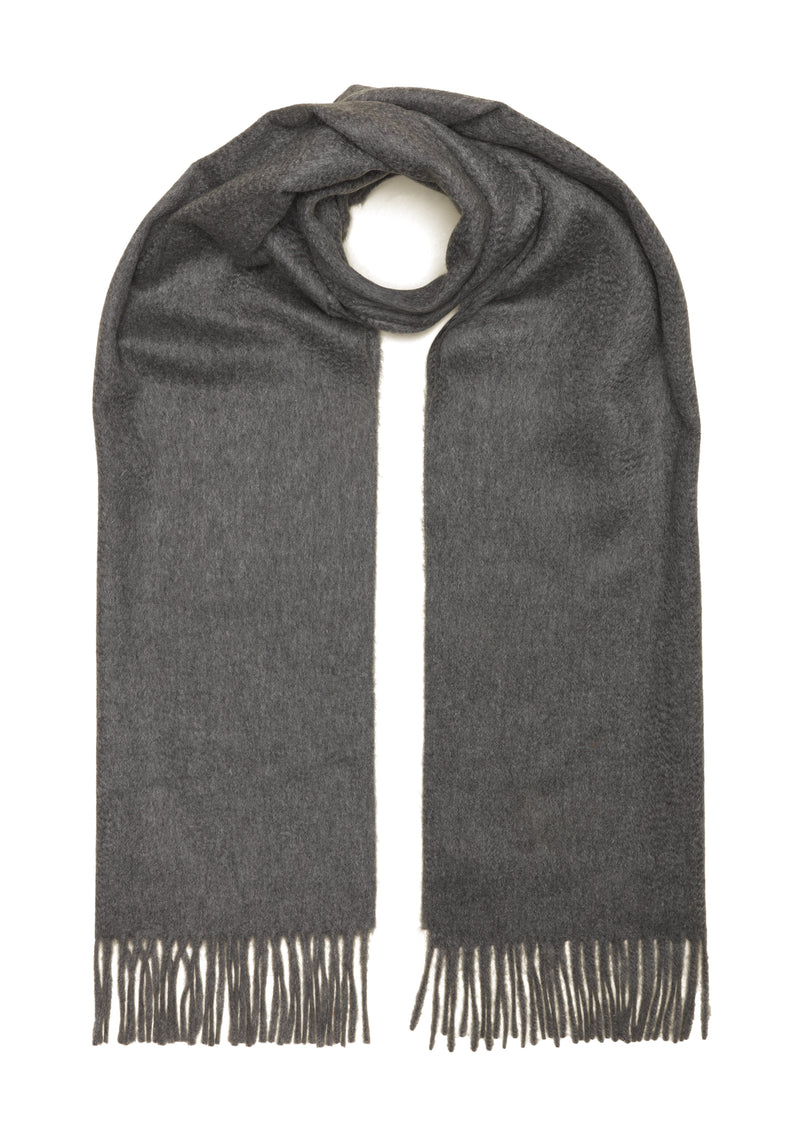 Schal aus 100 % Kaschmir – Hellgrau