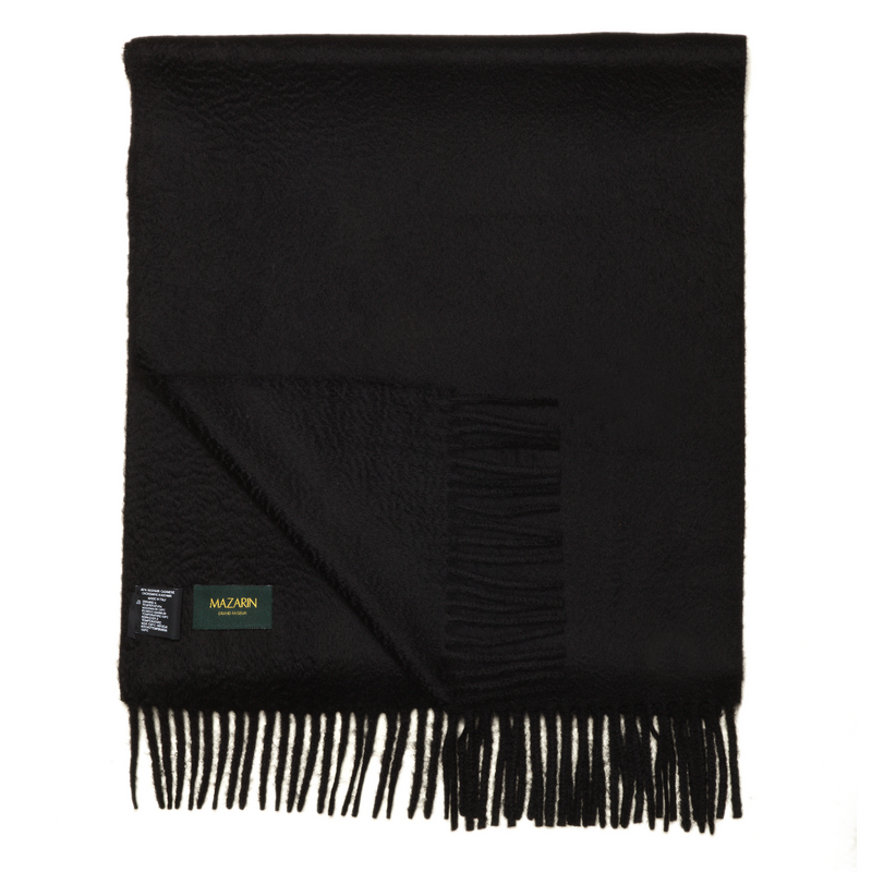 Schal aus 100 % Kaschmir – Schwarz