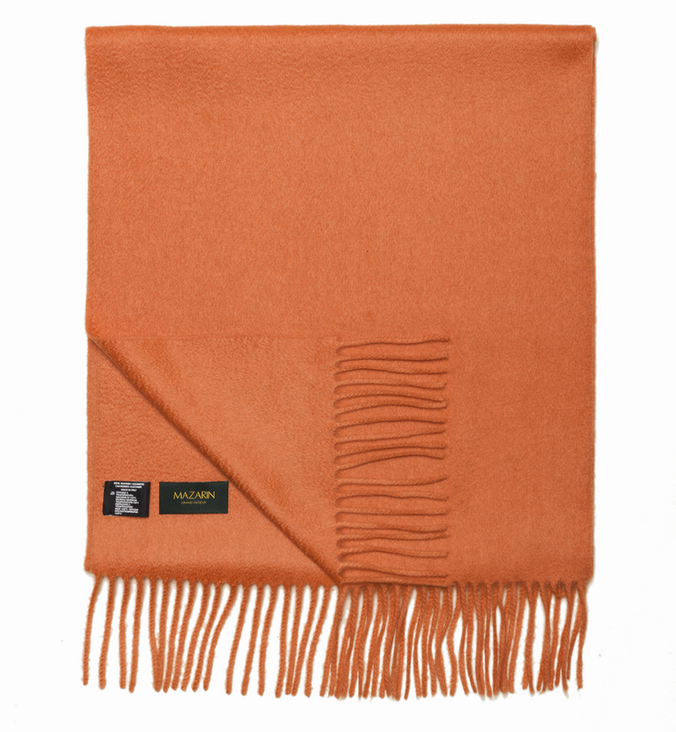 100 Cashmere Scarf Orange
