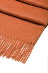 100% Cashmere Scarf - Orange