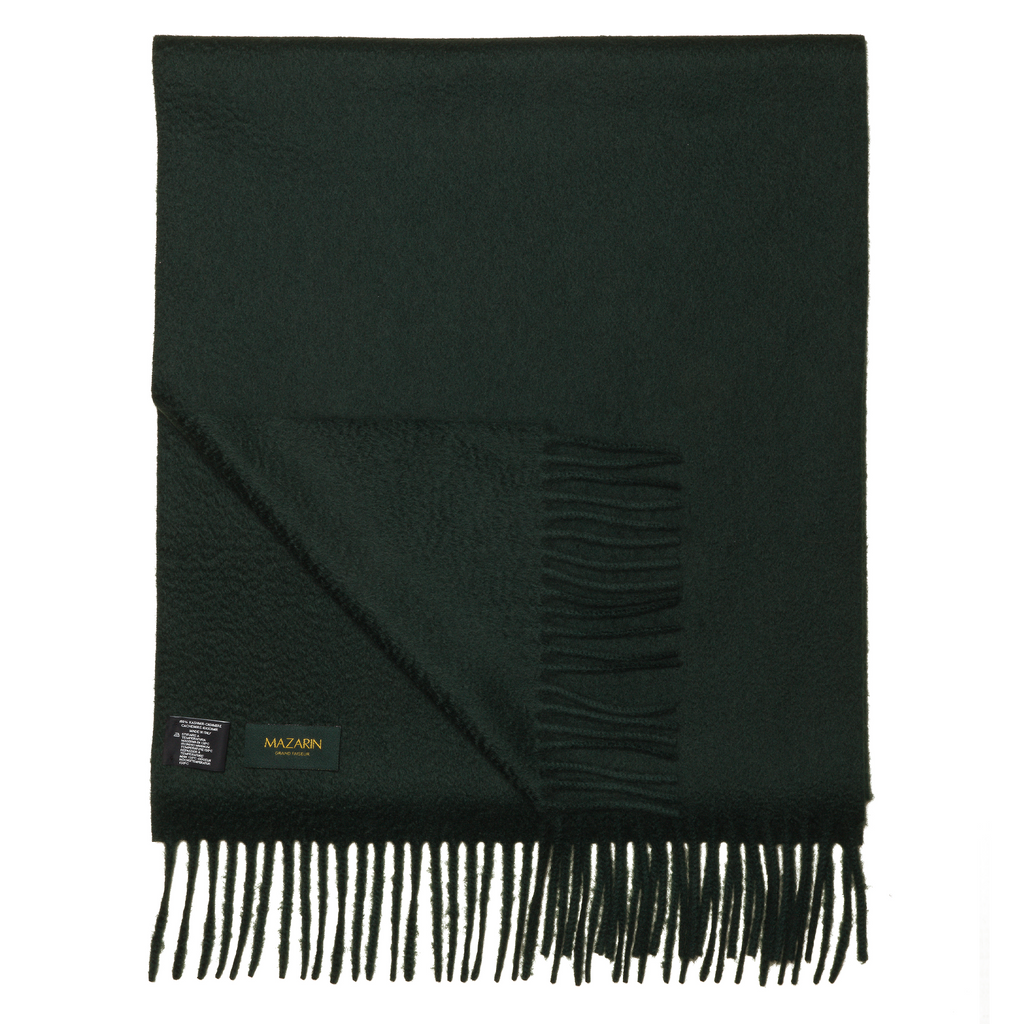 Châle en 100% cachemire de mongolie vert - Echarpe et foulard Châle en 100% cachemire de mongolie vert - Echarpe et foulard