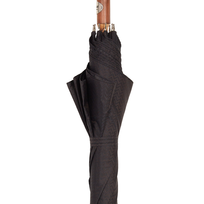 Brown - Herringbone - Umbrella