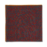 Pochette Acier & Rouge - Motif Corail - Laine & Soie