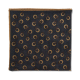 Pochette Gris & Beige - Motif Anneaux - Laine & Soie