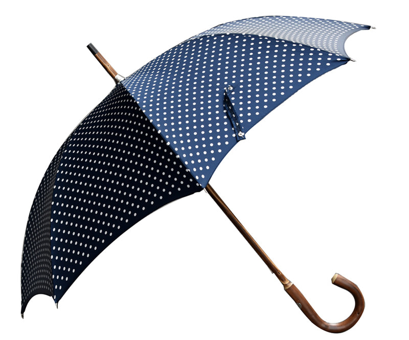 Blue & White - Polka-Dots - Umbrella