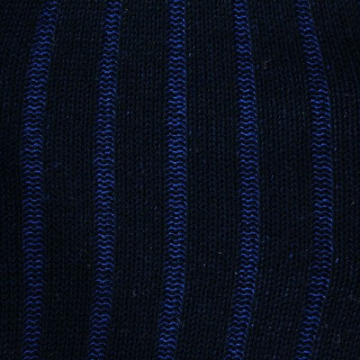 Navy Blue & Royal Blue - Super-Durable Cotton Lisle
