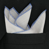 White & Denim - Pocket Square