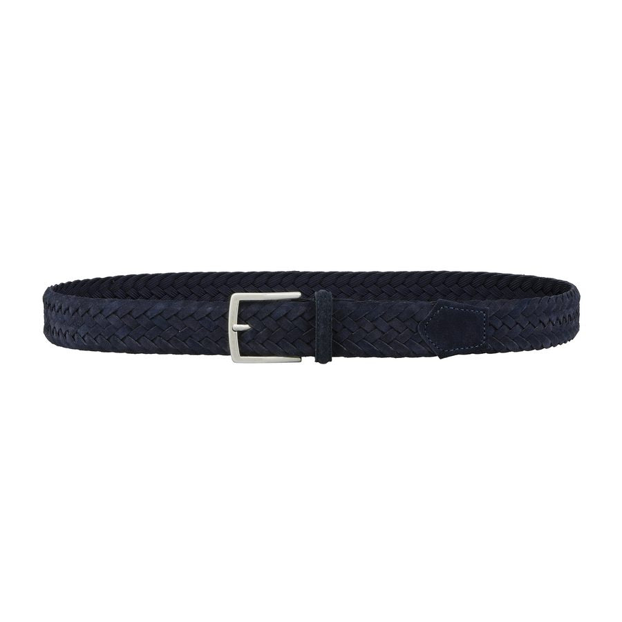 Marineblau - Geflochtenes Wildleder