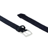 Bleu marine - Suède tressé