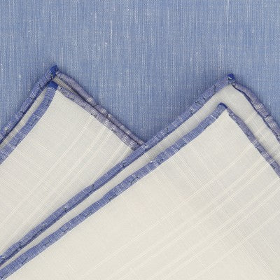 Weiß & Marineblau - Leinen & Baumwolle