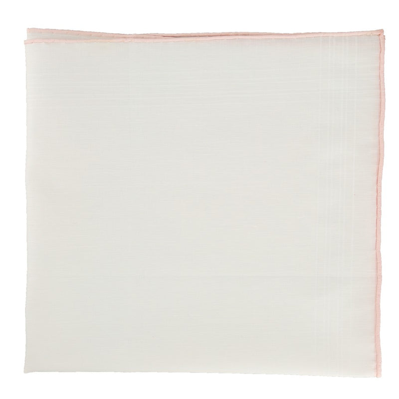 White & Pink - Pocket Square