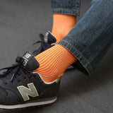 Orange & Beige - Deckchair Stripes - Cotton Lisle