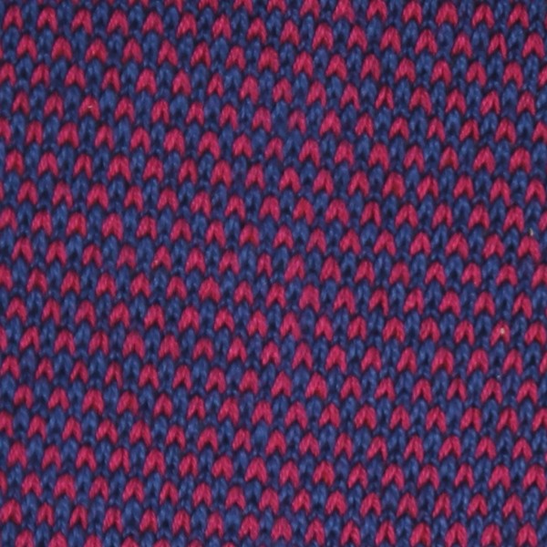 Navy Blue & Red - Birdseye - Super-Durable Cotton Lisle