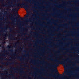 Blue & Orange - Polka-Dots - Cotton Lisle