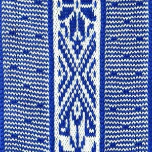 Norwegermuster Blau - Wolle