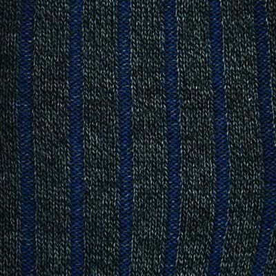 Grey & Blue - Super-Durable Cotton Lisle