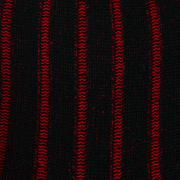 Black & Red -  Super-Durable Cotton Lisle
