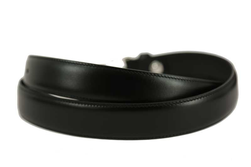 Black - Silver Bouckle - Calf Leather