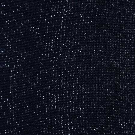 Marineblau Lurex Silber - Baumwolle