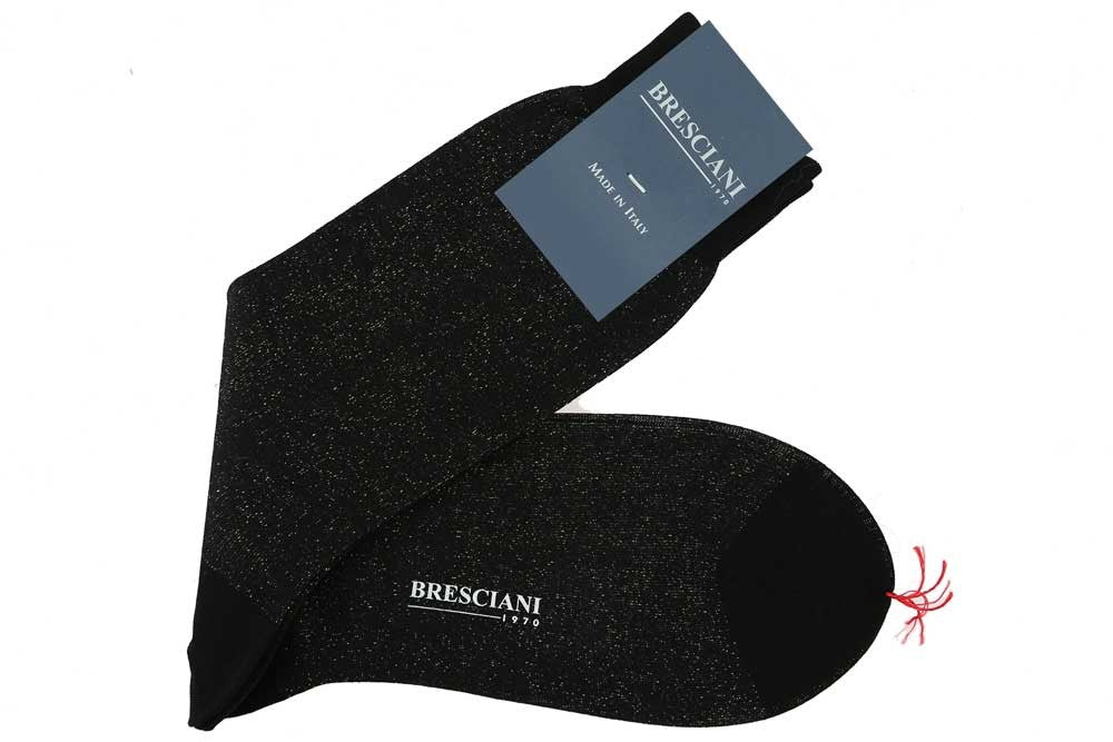 Schwarz Lurex Gold - Baumwolle
