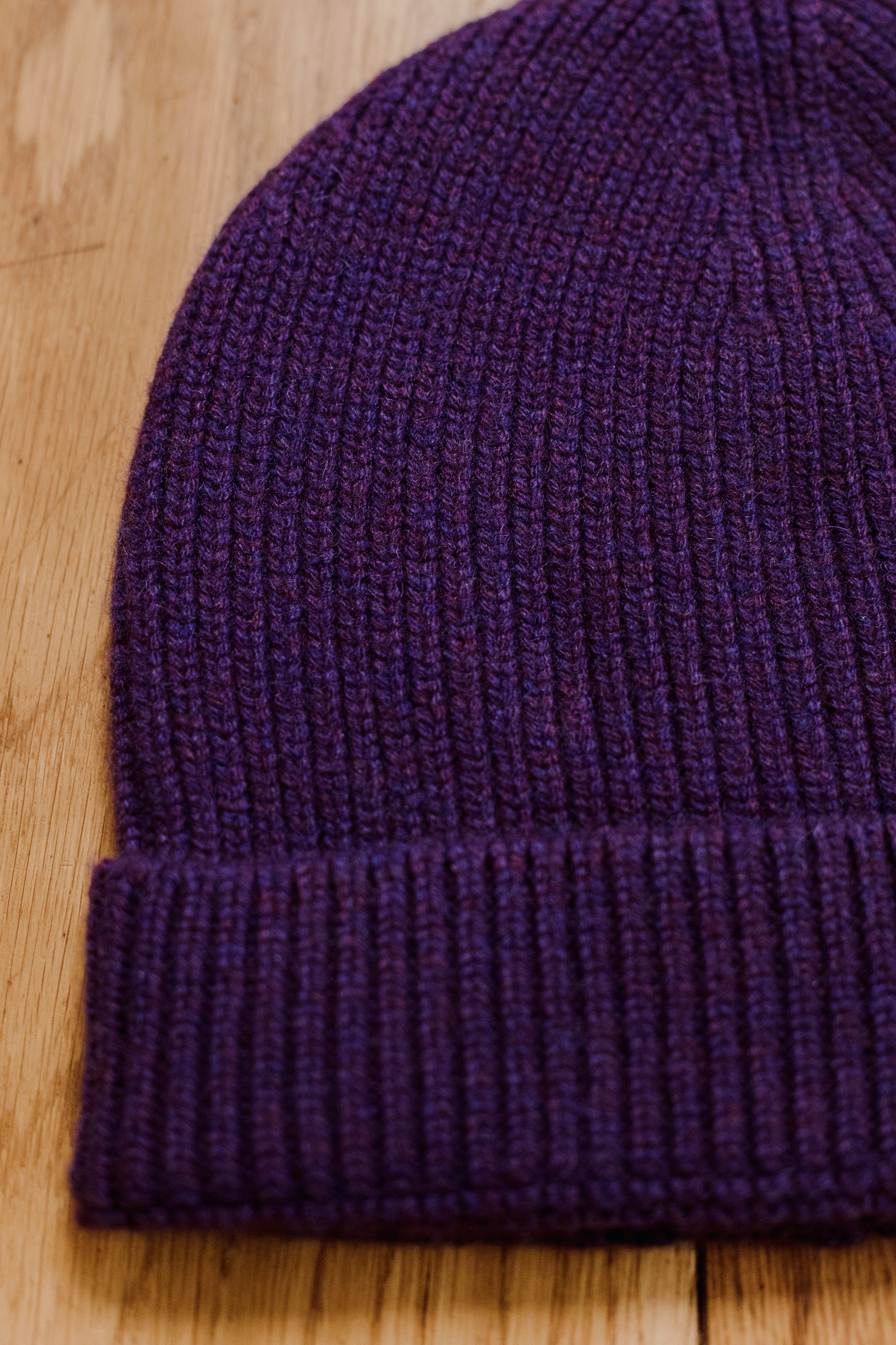 Violett - Mütze - 100% Kaschmir