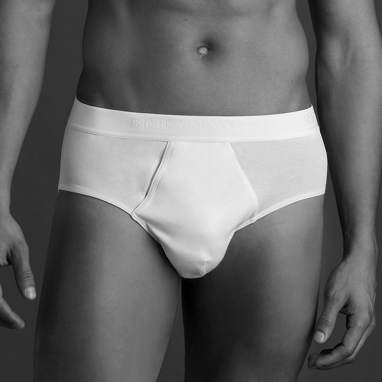 Slip - Blanco - Algodón - Bresciani