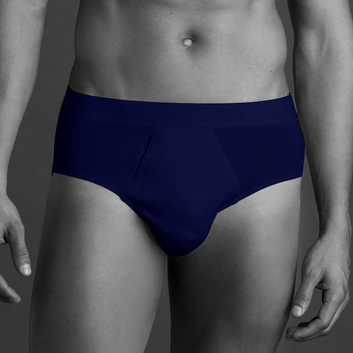 Slip - Azul - Algodón - Bresciani
