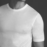 Camiseta de cuello redondo - Blanco - Algodón
