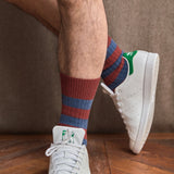 Rojo y azul - Hiedra - Algodón