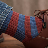 Rojo y azul - Hiedra - Algodón