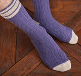 Purple &amp; Beige - Cables - Cotton