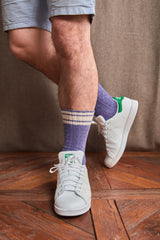 Purple &amp; Beige - Cables - Cotton