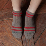 Taupe & Red - Cotton